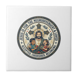 Jesus Neurodivergent Encouragement T-Shirt Inspira Tile