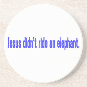 Jesus No Ride Elephant Bumper Coaster