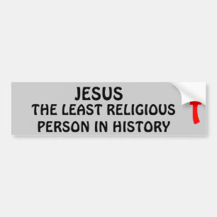 Jesus, Not Religion Bumper Sticker