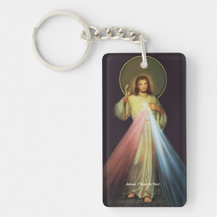 Jesus of Mercy I am a Catholic Key Chain