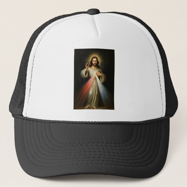 Jesus of the Divine Mercy Trucker Hat (Front)