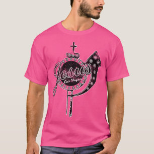 Jesus Old Las Vegas Sign Arrow T-Shirt