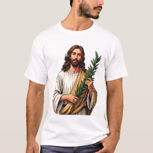 Jesus Olive Branch Vintage Engraved Tee 2