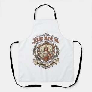 Jesus Olive Oil Anointing Oil Label Jesus Olive Oi Apron