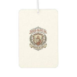 Jesus Olive Oil Anointing Oil Label Jesus Olive Oi Car Air Freshener