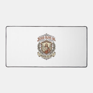 Jesus Olive Oil Anointing Oil Label Jesus Olive Oi Desk Mat