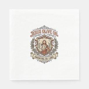 Jesus Olive Oil Anointing Oil Label Jesus Olive Oi Napkin