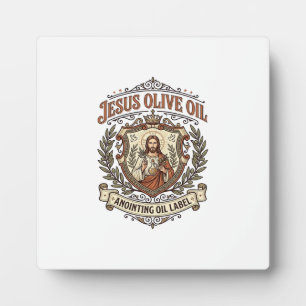 Jesus Olive Oil Anointing Oil Label Jesus Olive Oi Plaque