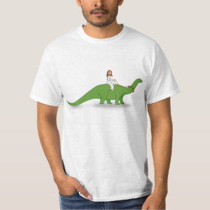 Jesus on a Brontosaurus T-Shirt