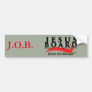 Jesus on Board Bumper Sticker
