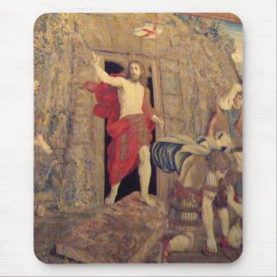 Jesus on Resurrection Tapestry in the Vatican Mouse Mat