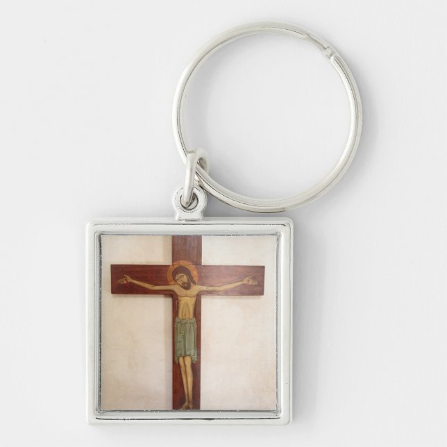 Jesus On The Cross Art Key Ring (Front)