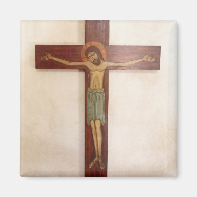 Jesus On The Cross Art Magnet (Front)