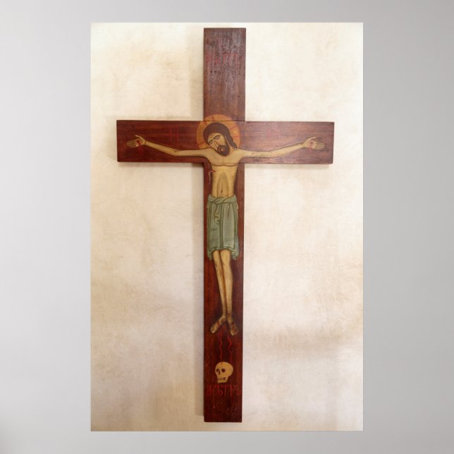 Jesus On The Cross Art Poster (Front)