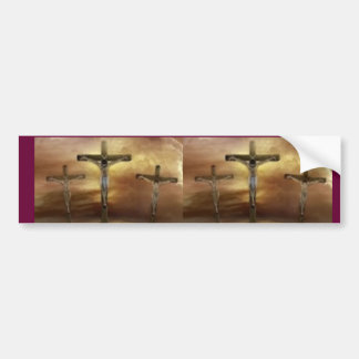 JESUS ON THE CROSS BUMPER STICKER