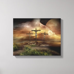 JESUS ON THE CROSS CANVAS PRINT