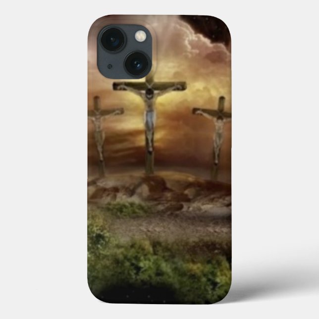 JESUS ON THE CROSS Case-Mate iPhone CASE (Back)