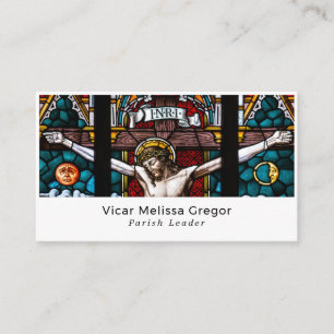 Jesus on the Cross, Christianity, Religious Business Card