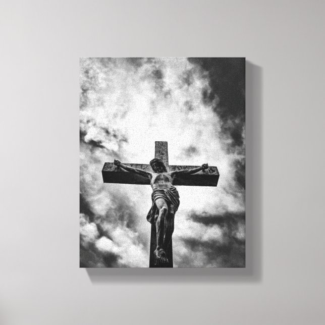 Jesus on the Cross – Faith and Redemption Canvas   Print (Front)