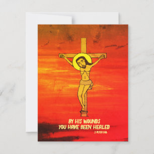 "Jesus on the Cross" Good Friday Easter Holiday Card