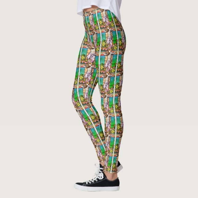 Jesus on the Cross Leggings (Left)