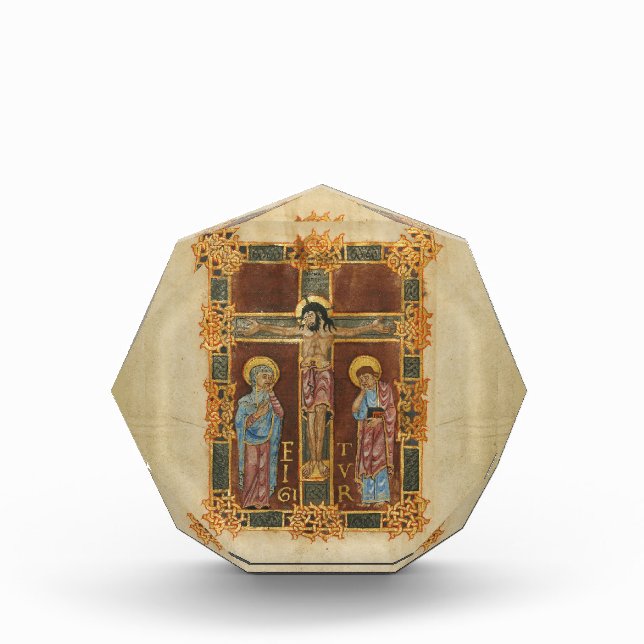 Jesus on the cross, Mary and John Photo Block (Front)