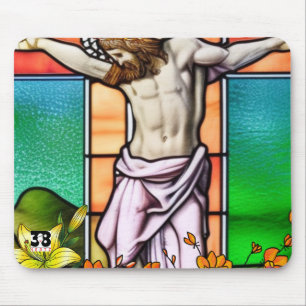Jesus on the Cross Mouse Mat