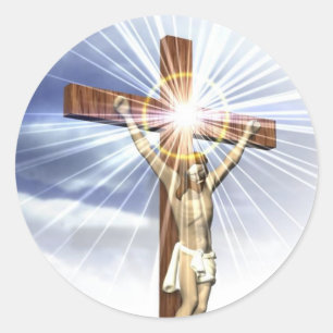 Jesus on the Cross Sticker