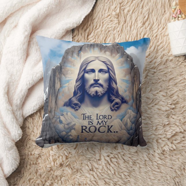 Jesus on the Mountain: The Lord Is My Rock Cushion (Blanket)