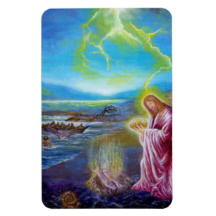JESUS ON THE SEASHORE ,St John 21 Magnet