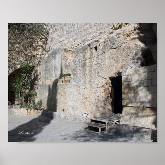 Jesus Open Tomb Israel Canvas Print (Front)