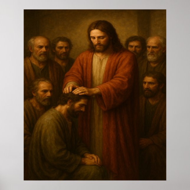 Jesus Ordaining Apostles ™ LDS Wall Art Print (Front)