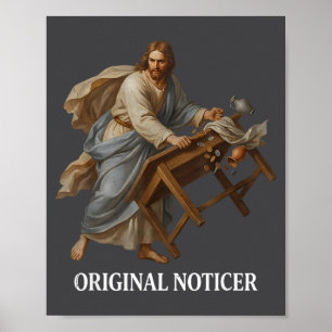 Jesus Original Noticer  Poster