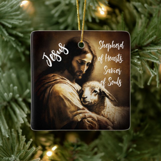 Jesus, our Saviour Ceramic Ornament (Tree)