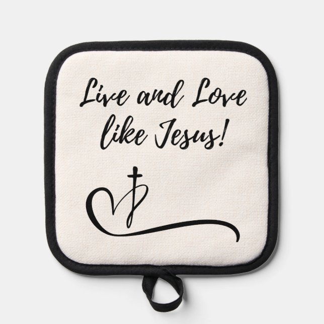 Jesus Oven Mitt and Pot Holder (Front)