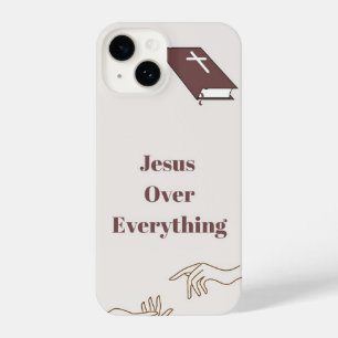 "Jesus over everything" IPhone 14 phone case