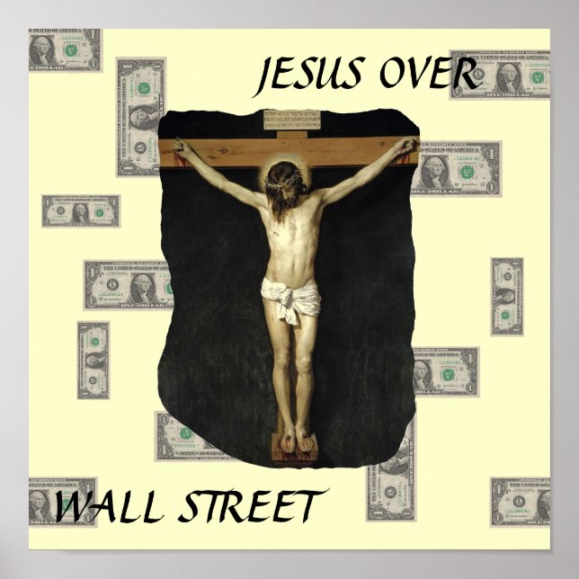 JESUS OVER WALL STREET POSTER (Front)