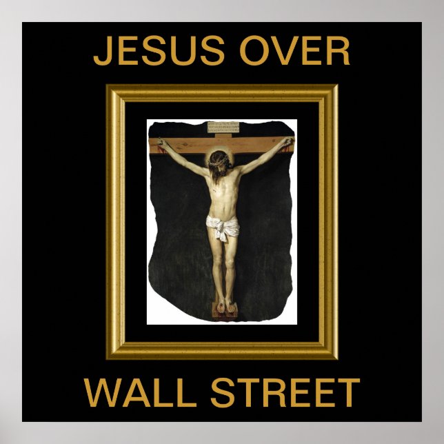 JESUS OVER WALL STREET POSTER (Front)