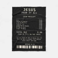Jesus Paid It All Funny Christian Faith Bible Vers
