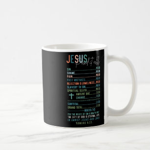 Jesus Paid It All Receipt Christian Catholic Roman Coffee Mug