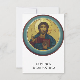 Jesus Pantocrator Icon Holy Card | Pater Noster