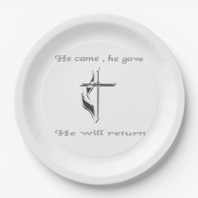Jesus Paper Plate (Front)