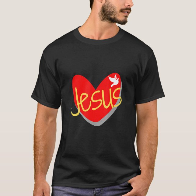 Jesus Peace Christ Christian Faith Church Prayer L T-Shirt (Front)