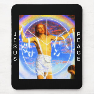 JESUS PEACE MOUSE MAT