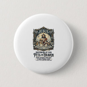 Jesus Pet Memorial Remembrance Shirt Christian Gra 6 Cm Round Badge