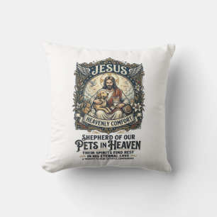Jesus Pet Memorial Remembrance Shirt Christian Gra Cushion