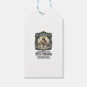 Jesus Pet Memorial Remembrance Shirt Christian Gra Gift Tags