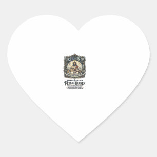 Jesus Pet Memorial Remembrance Shirt Christian Gra Heart Sticker