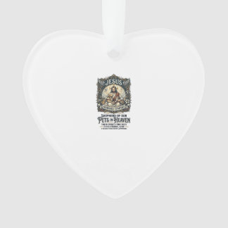 Jesus Pet Memorial Remembrance Shirt Christian Gra Ornament