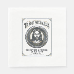 Jesus Photography Mum Family Photographer Vintage  Napkin
